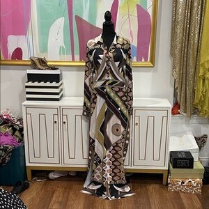 Geometric Patterned Maxi Dress
